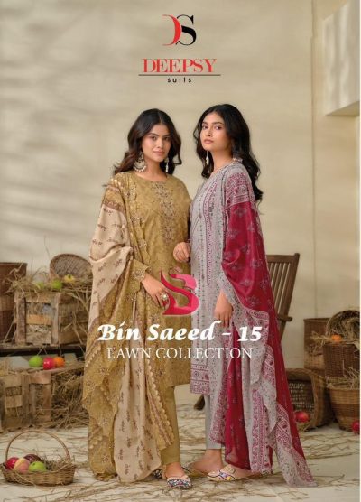 DEEPSY BIN SAEED VOL 15 LAWN COLLECTION SUITS