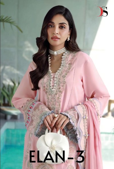 DEEPSY SUITS ELAN LAWN 25-3 PAKISTANI SUITS CATALOG