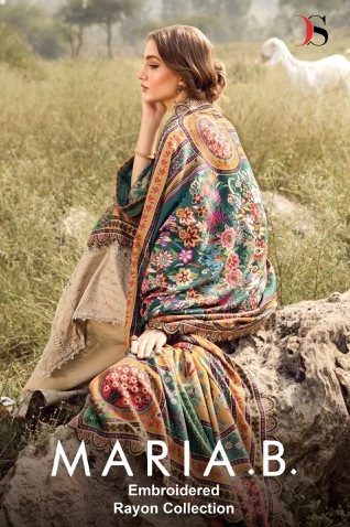 DEEPSY SUITS MARIA B EMBROIDERED RAYON NX SUITS