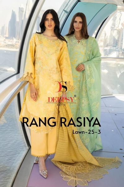 DEEPSY SUITS RANG RASIYA LAWN 25-3 CATALOGUE