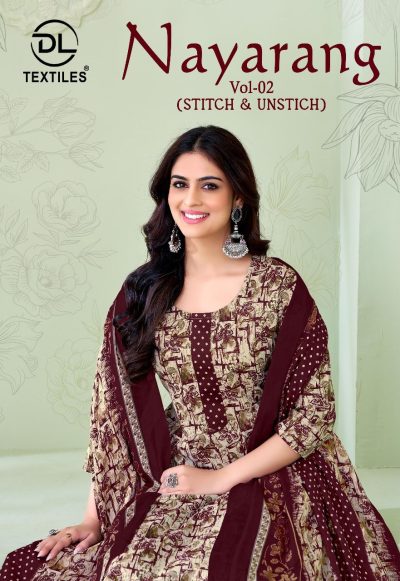 DL TEXTILES NAYARANG VOL 2 COTTON PRINTED SUITS