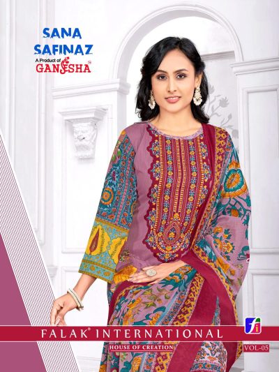 GANESHA SANA SAFINAZ VOL 5 LAWN KARACHI SUITS