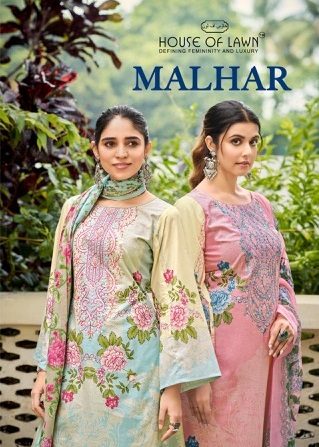 HOUSE OF LAWN MALHAR PURE COTTON EMBROIDERY SUIT
