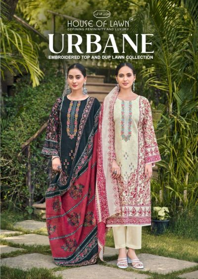 HOUSE OF LAWN URBANE PURE COTTON SUITS CATALOG