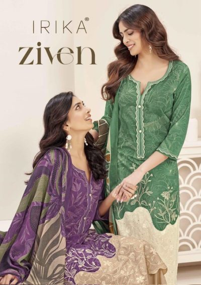 IRIKA ZEVEN COTTON EMBROIDERY SUITS CATALOGUE