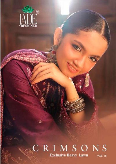 JADE CRIMSON VOL 15 LAWN KARACHI SUITS