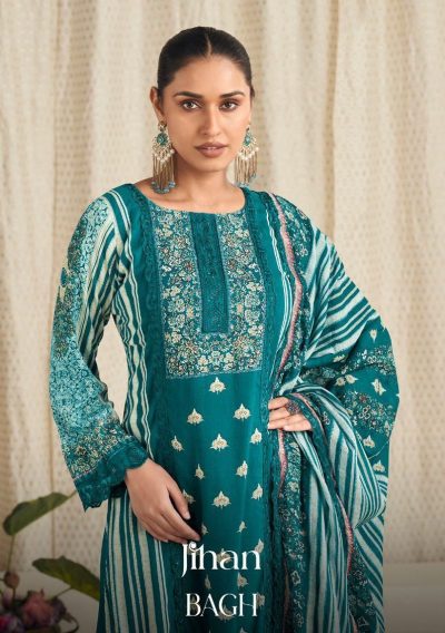 JIHAN BAGH REYON EMBROIDERY SUITS LATEST CATALOG