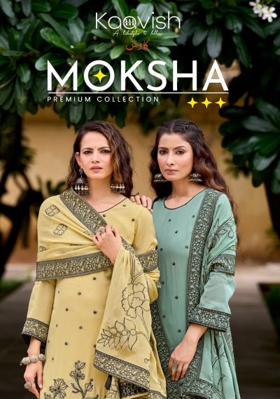 KAAVISH MOKSHA PURE ORGANZA HANDWORK SUITS
