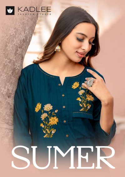 KADLEE SUMER HEAVY RAYON EMBROIDERY KURTI