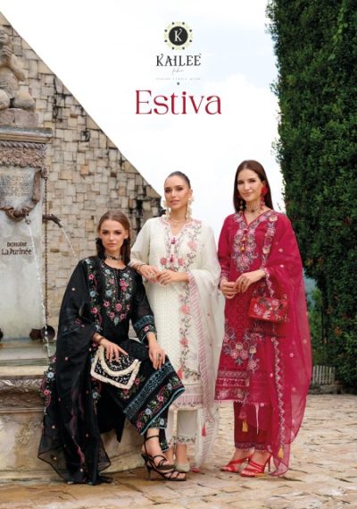 KAILEE FASHION ESTIVA PURE VISCOSE EMBROIDERY KURTI