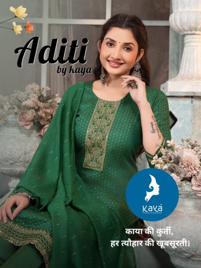 KAYA KURTI ADITI CHANDERI SILK READYMADE KURTI