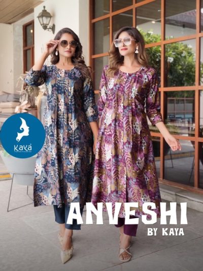 KAYA KURTI ANVESHI PRINTED KURTI WITH PANT SUPPLIER