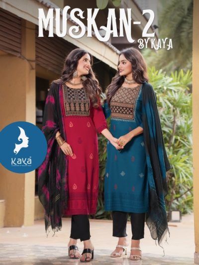 KAYA KURTI MUSKAN VOL 2 RAYON PRINTED KURTI