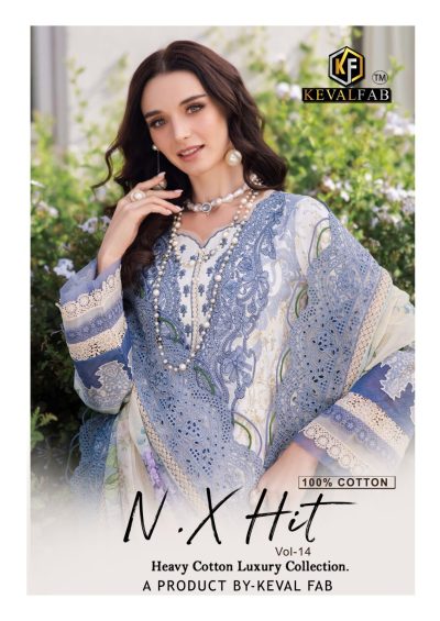 KEVAL FAB K KASHA NX HIT VOL 14 LAWN COTTON SUITS