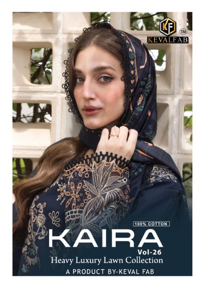 KEVAL FAB KAIRA VOL 26 HEAVY LAWN COLLECTION SUITS