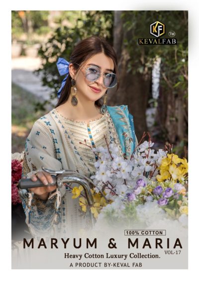 KEVAL FAB MARYUN & MARIA VOL 17 COTTON PRINT SUITS