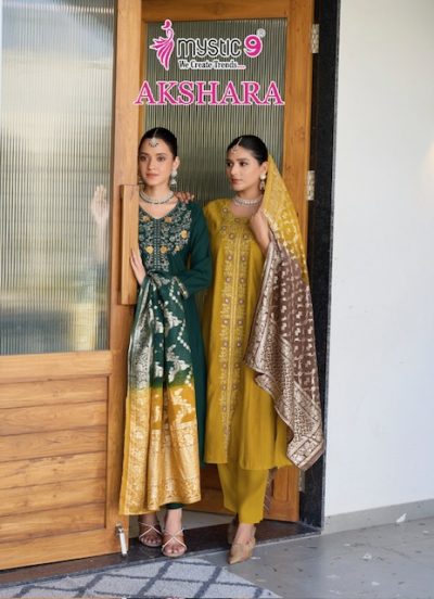 MYSTIC 9 AKSHARA VOL 1 FANCY READYMADE KURTI