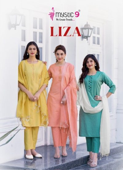 MYSTIC 9 LIZA VOL 3 COTTON EMBROIDERY KURTI SUPPLIER