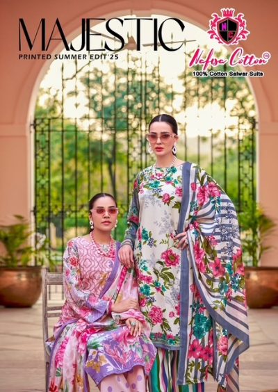 NAFISA COTTON MAJESTIC LAWN KARACHI DRESS MATERIAL