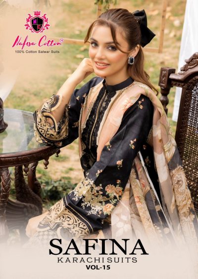 NAFISA COTTON SAFINA VOL 15 KARACHI SUITS
