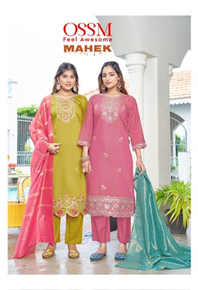 OSSM MAHEK ROMAN SIMMER READYMADE KURTI