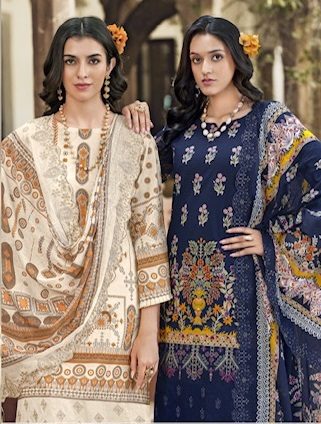 PAKIZA PRINTS HIMSA VOL 60 LAWN CHIKANKARI SUITS