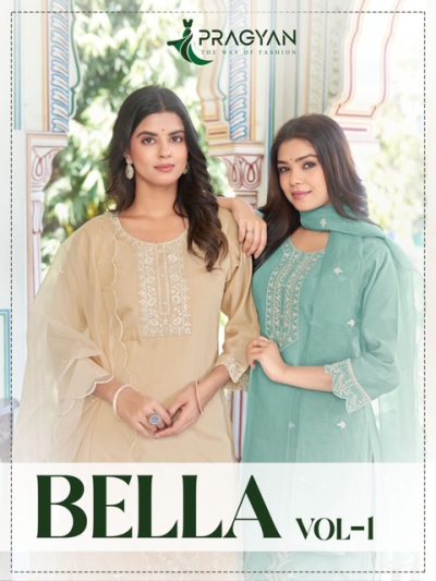 PRAGYAN BELA VOL 1 ROMAN SILK READYMADE KURTIS