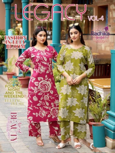RADHIKA LIFESTYLE LEGACY VOL 4 RAYON CO ORD SET