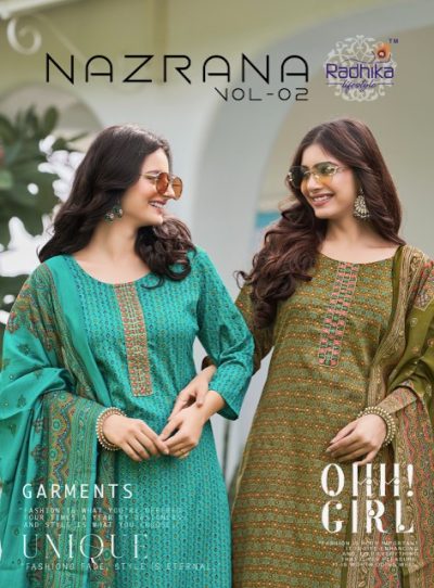 RADHIKA LIFESTYLE NAZRANA VOL 2 JAM SATIN KURTI