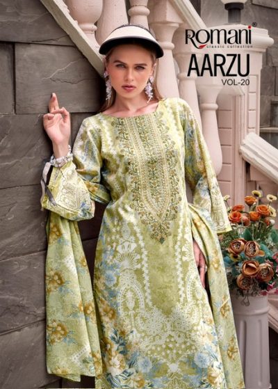ROMANI AARZU VOL 20 PURE COTTON SUITS CATALOGUE