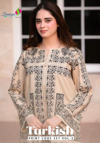 SANIYA TRENDZ TURKISH VOL 3 PRINT CORD SET