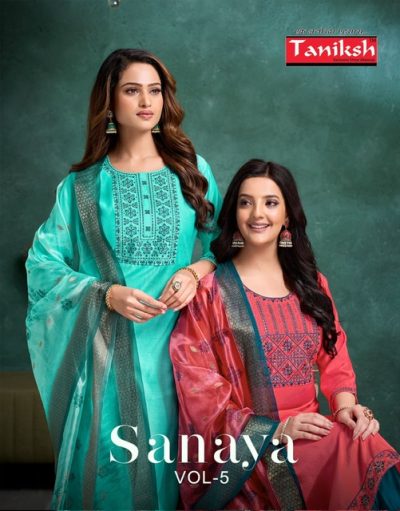 TANIKSH SANAYA VOL 5 EMBROIDERY READYMADE KURTI