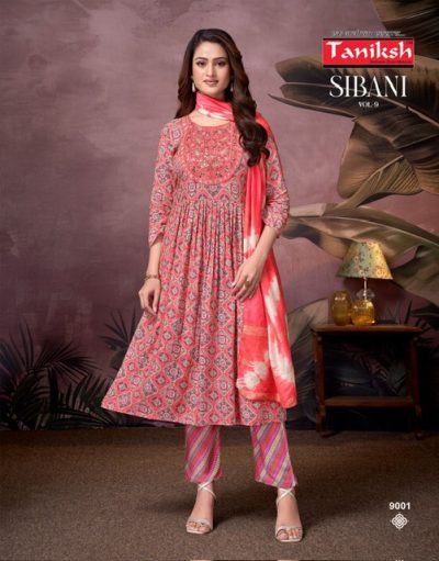 TANIKSH SIBANI VOL 9 RAYON PRINTED READYMADE KURTI