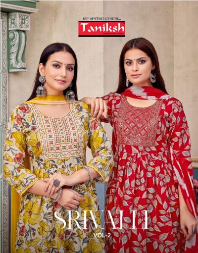 TANIKSH SRIVALLI VOL 2 EMBROIDERY KURTI CATALOGUE