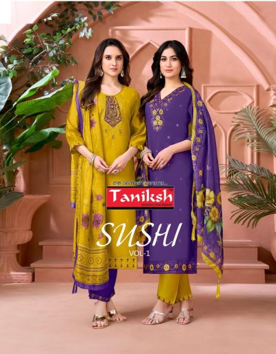 TANIKSH SUSHI VOL 1 ROMAN EMBROIDERY KURTI