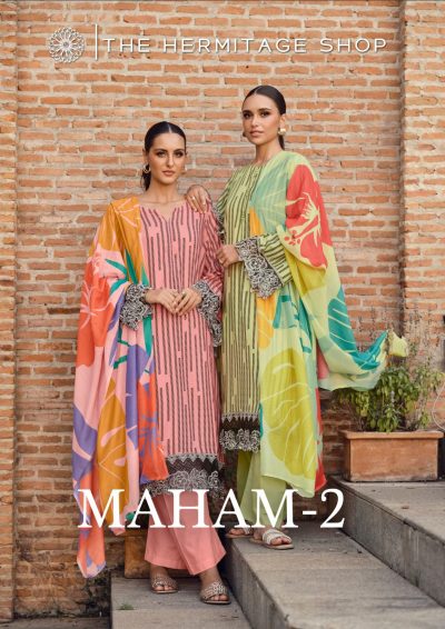 THE HERMITAGE SHOP MAHAM 2 PURE JAM SATIN SUITS
