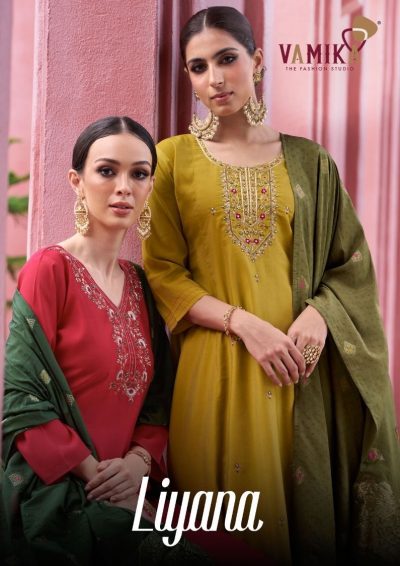 VAMIKA LIYANA VISCOSE SILK KURTI CATALOGUE