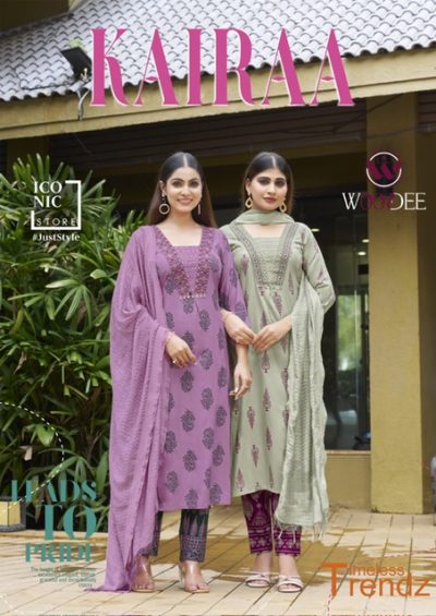 WOODEE KAIRAA RAYON PRINTED READYMADE KURTI