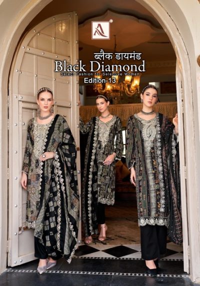 ALOK SUITS BLACK DIAMOND EDITION 13 CATALOGUE