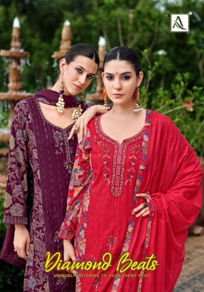ALOK SUITS DIAMOND BEATS HAND WORK SUITS CATALOG
