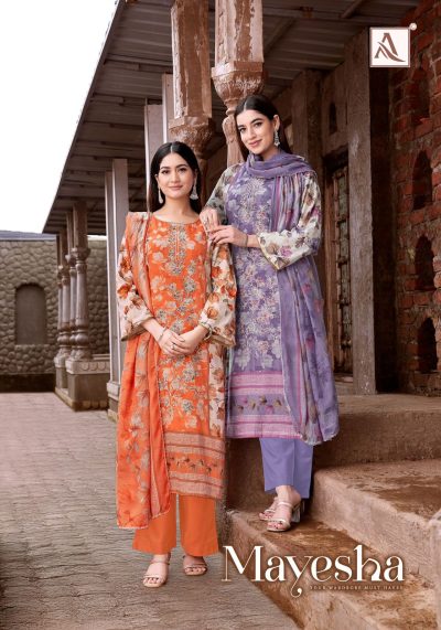 ALOK SUITS MAYESHA PURE CAMBRIC COTTON SUITS