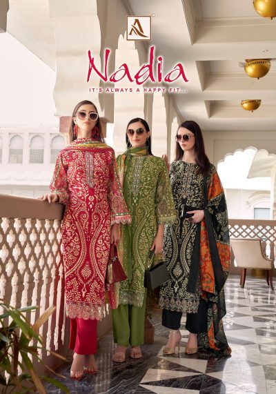 ALOK SUITS NADIA PURE CAMBRIC COTTON SUITS
