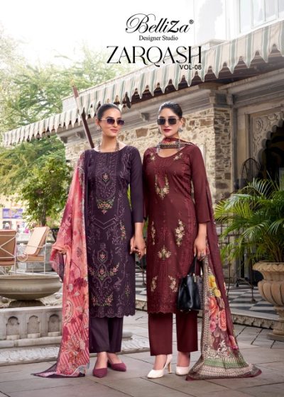 BELLIZA DESIGNER ZARQASH VOL 8 LATEST CATALOGUE