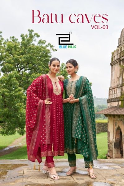 BLUE HILLS BATU CAVES VOL 3 READYMADE KURTI CATALOG