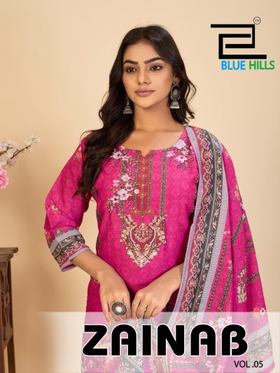 BLUE HILLS ZAINAB VOL 5 READYMADE HAND WORK KURTIS