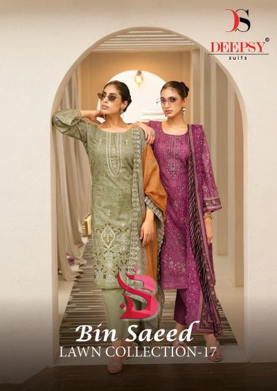 DEEPSY SUITS BIN SAEED VOL 17 PURE COTTON SUITS