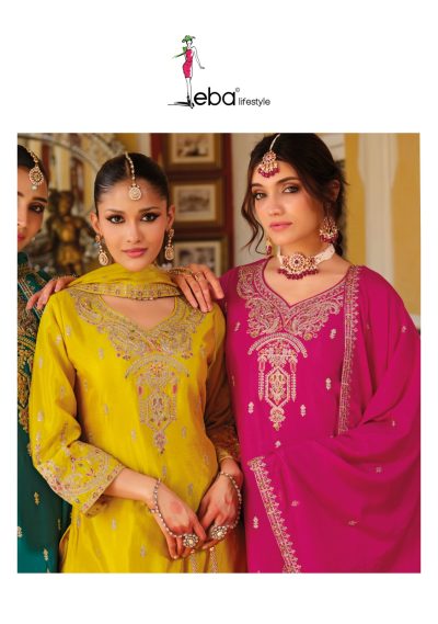 EBA LIFESTYLE CHHAVI READYMADE CHINNON SUITS