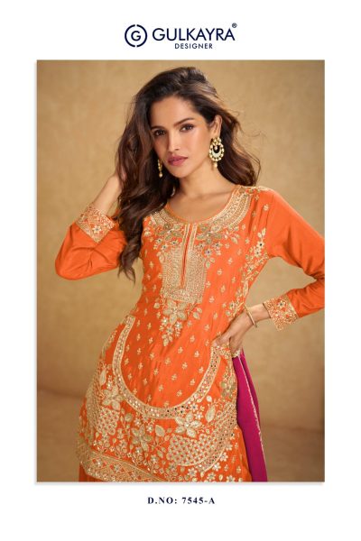 GULKAYRA DESIGNER AARUSHI DESIGNER CHINNON SUITS