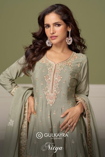 GULKAYRA DESIGNER NITYA DESIGNER CHINNON SUITS