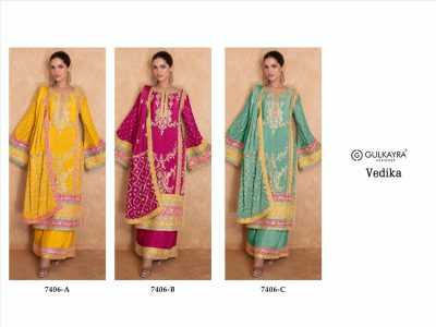 GULKAYRA DESIGNER VEDIKA READYMADE CHINNO SUITS